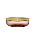 Beret Storage Box Medium with Brass Lid