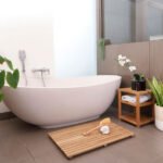 Charleston Natural Teak Spa/Bathroom - Under Sink - Storage Bench - 14"