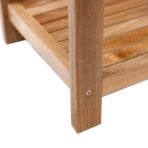 Bali Natural Teak Shower and Bath Spa Bench with Shelf - 35" - Image 12