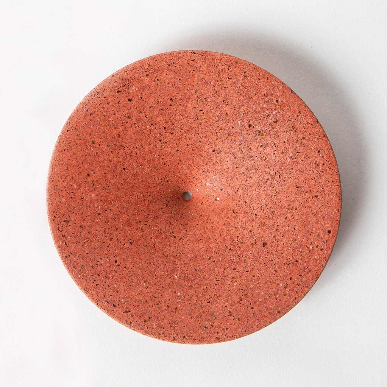 dimple_wall_hook_large_coral.jpg Dimple Wall Hook, Large | Coral Terrazzo - Image 1