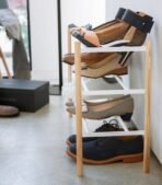 Expandable Shoe Rack (18" H)  - Steel + Wood - Image 5