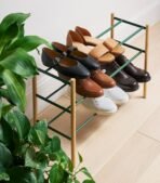 Expandable Shoe Rack (18" H)  - Steel + Wood - Image 10