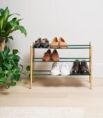 Expandable Shoe Rack (18" H)  - Steel + Wood - Image 12